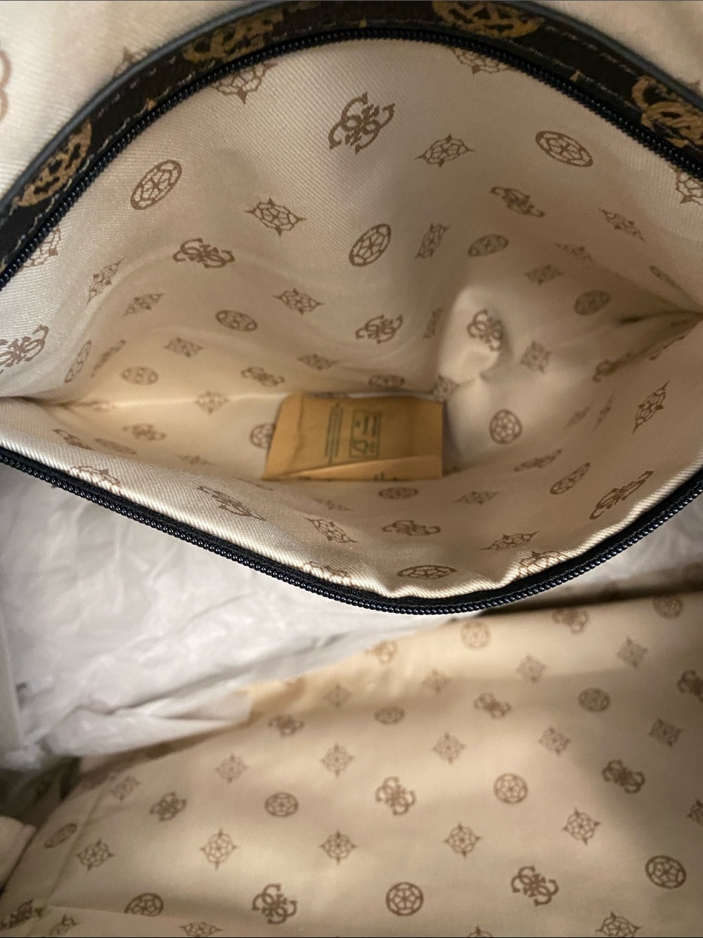 GUESS Wilder Weekender Duffel Bag 4G Peony Monogram Print - Picture 12 of 12